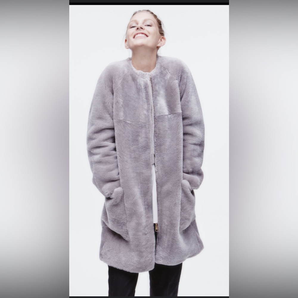 Rare sold out Teddy Shearling Coat S Club Monaco Celine